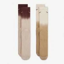 Nike Everyday Plus Brand Logo Comfortable Quick-Drying Sports Casual Mid-Calf Socks, Unisex, 2-Pair Pack, Multiple Colors - Multicolor - View 5