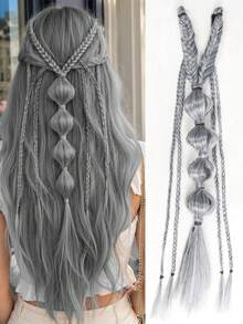 Braided Hair Clip - Bohemian Festival Princess Braids, Viking And Renaissance Style Hair Accessories, Suitable For Fairy-Themed Cosplay In Festivals And Weddings - Multicolor - View 18