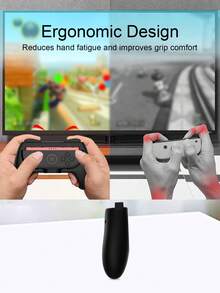 相容於 Switch 2，2件控制器握把 + 2件方向盤套組，防滑防汗強化握感，模擬真實遊戲操作效果，達成最佳性能 - 2PCS握把+2PCS方向盤 - 查看 9