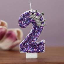 0-9 Number Cartoon Unicorn Digital Candles For Birthday Party Festival Cake Decoration Atmosphere Props Fun Themed Candle Football Birthday Candles Number 0-9 Green Sparkles Birthday Creative Soccer Candle For Boy Party Cake Top Decoration - Style - C - View 6