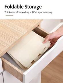 3/1pc Large Capacity Foldable Scrapbook Paper Storage Box, Desktop Book Organizer Rack, Scrapbook Paper Storage Box, Plastic File Storage Box - Multicolor - View 8