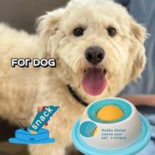 2-In-1 Pet Licking Bowl Set With Slow Feeder Ball, Non-Slip Interactive Wet Food Feeder For Cats And Dogs, Promotes Dental Health And Energy Consumption, Ideal For Multi-Pet Households - 200ml - View 2