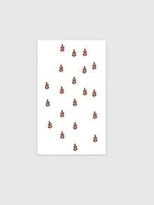 Henna Temporary Tattoo Fake Tattoos Minimalist Dainty Boho Soft Aesthetic Hand Finger Body Decor For Hand Wrist Daily Matching Waterproof Long Lasting Minimal Floral Temporary Tattoo Stickers Formulated Without Henna Formulated Without Henna - Red - View 2