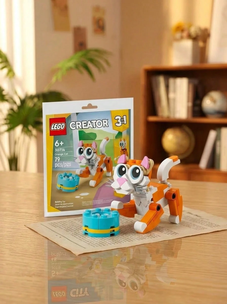 LEGO Creator 3-In-1 Orange Cat Kids 6Years+ 30714 - Multicolor - View 1