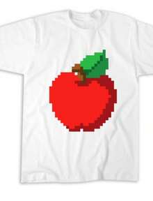 Pixel Art Palm Tree T-Shirt_ Tropical Island Cotton Tee.Jpg - 白色 - 查看 1