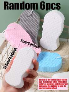 6/4/1pc - Magic Exfoliating Bath Sponge - Ultra Soft Exfoliating Bath Sponge - Removes Dead Skin And Body Impurities - Suitable For Adults And Children, Reusable - Multicolor - View 12