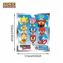 Sega 1pc  Official Licensed Blind Box 3D PVC Figure Clip Keychain,  & Tails Cute Cartoon Character Random Style, Backpack Decoration, Birthday Christmas New Year Gift - Multicolor - View 9