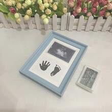 1pc New Baby Handprint & Footprint Clay Kit, Newborn Hand & Foot Print DIY Permanent Full Moon/100 Days Gift (Note: Photo Frame Image Randomly Matched, Random Shipment) - Multicolor - View 6