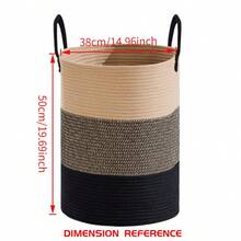 1pc Foldable Polyester Storage Basket, 2D Flat Print Round Striped Design, Collapsible Laundry Basket, Suitable For Bathroom And Laundry Room, Home Storage, Space-Saving, Lightweight And Durable, Summer Storage Decor, Dorm Use - Multicolor - View 5