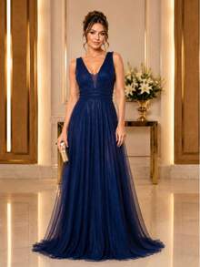 Women Dresses - 藍色 - 查看 1