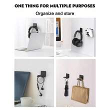 Wall-Mounted Headphone Storage Hook, Easy Installation Without Damaging Walls, Space-Saving Design, Suitable For All Headphones, Durable Adhesive Backing, Mini Fashion Style, Perfect For Gaming And Home Use - View 4