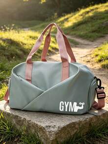Large Capacity Waterproof Gym Bag, Dry-Wet Separation Weekend Travel Bag With Shoe Compartment And Waterproof Pocket, Multi-Functional Portable Shoulder Bag Backpack, Waterproof Handbag, Large Capacity Fitness Yoga Handbag, Multi-Functional Fitness Yoga Handbag, Unisex Sports Bag, Suitable For Sports, Fitness, Exercise, Travel, Vacation, Suitable For Men And Women, Suitable For Daily Use And Travel Essentials - Multicolor - View 4