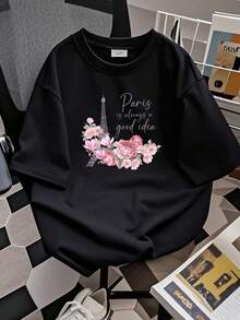Women T-Shirts - 黑色 - 查看 2