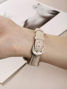 Women's Leather Watch Band For Versa 4/Versa 3/Sense 2/Sense - Diamond Chinese Knot Design, Comfortable Sweat-Resistant Slim Band - Fashionable Multiple Colors Available - Fits 5.5 To 8.3 Inch Wrists, Perfect For Business, Dating, Weddings, Parties And Daily Wear - Exclusive Women's Gift, High-Quality Replacement Band Accessory - Starlight Buckle - View 6