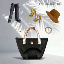 30cm Doll Shoes Fashion Women Doll Boots High Heels Suitable For 2cm Foot Length Dolls Fashion Bags Classic Hat Set 1/6 BJD Doll Accessories Multiple Options - Multicolor - View 13