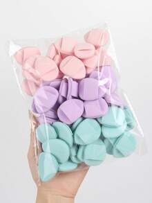 15/30/60pcs Mini Air Cushion Sponges, Including Air Cushion, Latex-Free Blended Sponge And Makeup Sponge, Suitable For Liquid Foundation, Powder And Concealer. Affordable Goodies, Gifts, Women's Gifts, Christmas Gifts, Lucky Draw, Travel, Affordable Goodies, Travel Essentials - Multicolor - View 1