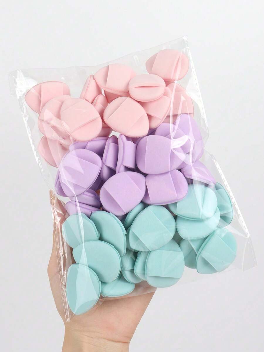 15/30/60pcs Mini Air Cushion Sponges, Including Air Cushion, Latex-Free Blended Sponge And Makeup Sponge, Suitable For Liquid Foundation, Powder And Concealer. Affordable Goodies, Gifts, Women's Gifts, Christmas Gifts, Lucky Draw, Travel, Affordable Goodies, Travel Essentials - Multicolor - View 1