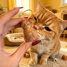 6pcs Cat Pendant, Cat Fur Memorial Box Set With Cute Face Design, Perfect For Storing Pet Fur, Comes With Hanging Ring, DIY Memorial Pendant Gift, Suitable For Cat Lovers And Those Mourning Deceased Pets, Storage Can, Small Storage Can - Transparent - View 2