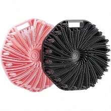 Silicone Body Scrub Brush, Silicone Loofah, Upgraded Super Exfoliating Bath Brush With Non-Slip Handle Strap, Silicone Body Polishing Brush For Shower, Also Suitable For Pet Bath Brush - Multicolor - View 3