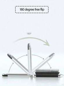Shiny Rhinestone Folding Comb, Makeup Mirror Comb, Air Cushion Massage Comb, Luxury Mini Hairbrush With Mirror, Women's Portable Pocket Styling Comb, Hair Salon Hair Care Travel Essential, Suitable For Family, Friends And Loved Ones, Ideal Birthday Gift, Holiday Gift, Party Gift, Teacher Gift, Wedding Gift, Back To School Gift - Multicolor - View 7