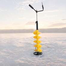 XIANXUS Cordless Ice Drill Auger 8" Scoop Chipper Universal Drill Adapter+Extension Rod - Yellow and Black - View 10