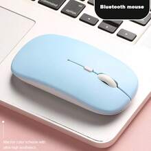 Mouse Bluetooth Nirkabel Isi Ulang Senyap, Mouse Kantor Portabel Bentuk Macaron Ramping dan Lucu, 800/1200/1600 DPI untuk Laptop/PC/Tablet, Kompatibel dengan Android/Windows/Linux - View 11