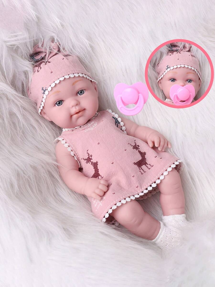 12.6 Inch Reborn Doll With Hat, Socks And Clothes, Halloween/Thanksgiving/Christmas Gift - Multicolor - View 1