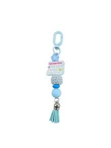 Macaron Inspirational Beaded Keychain, Handmade Woven Beads Tassel Bag Charm, Positive Slogan Backpack Pendant, Graduation Gift - 2829 - View 17