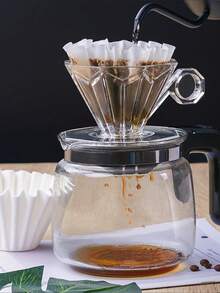 100/200pcs Coffee Filter Paper Drip Coffee Filter Paper Pour Over Coffee Filter Paper Cake Bowl Shape Coffee Filter Paper Back To School - Multicolor - View 3
