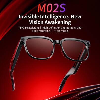 LOKMAT AI Smart Glasses With Camera, 4K HD Video & Photo Capture, Real-Time Translation, Recording Glasses With AI Assistant, Open-Ear Audio, Object Recognition, Bluetooth, For Travel Sunglasse