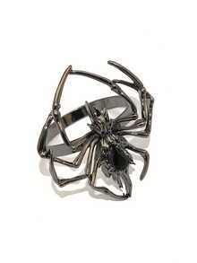 [Festival Napkin Holders] 5pcs Halloween Spider Napkin Rings | Festival Holiday Party Decoration - Gun Black - View 9