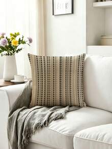 2pcs, Multi-Color Striped, Minimalist Line Pillowcase, Zipper Closure, Machine Washable, All-Season Decorative Pillowcase, Home Decor, Sofa Decorative Cushion Cover, Suitable For Bedroom, Living Room, Sofa, Car, Table And Chair Cushion (Pillow Insert Not Included) - Multicolor - View 2
