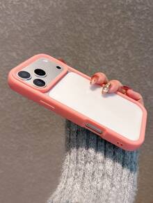 Verstärkte harte transparente Rückseite mit rosa Rand Apple Handyhülle kompatibel mit iPhone 17 Pro Max/17 Pro/17/16/16 Pro Max/16 Pro/15/15 Pro Max/15 Pro/14 Pro Max/14 Pro/14 Pro Max/13/13 Pro/13 Pro Max/12 Pro Max/12/12 Pro/11, Sturzschutz, 2,0 mm Dicke - Pink - Übersicht 3
