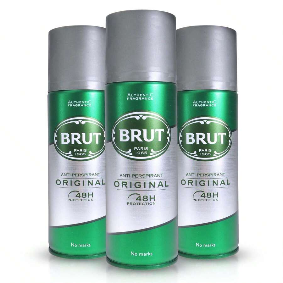 Brut Antiperspirant 200ml Original 203992 - Pack Of 3 - Multi Scents - View 1