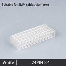 24/12/8/4 Pcs PVC Cable Comb Wire Clamp Organizer Sleeved Cables For 3mm ATX ITX 24/8/6 Pin CPU GPU Modular Power Cable Desktop PC Computer Case Wiring Management Tool - View 7