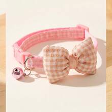 Multi-Color Pet Cat Dog Collar With Adhesive Cotton Cute Bow Plaid Pattern Suitable For Small And Medium Pets Decoration - Multicolor - View 16