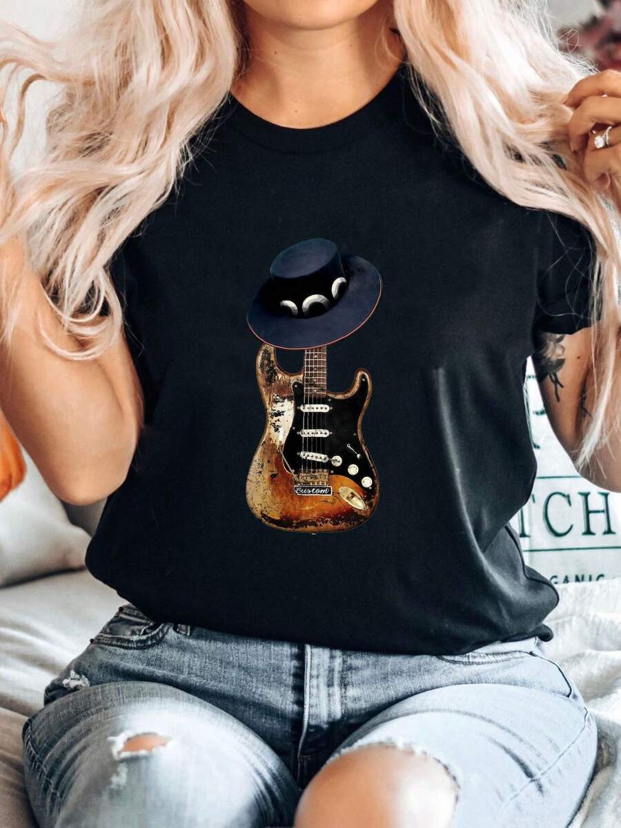 Women T-Shirts - 黑色 - 查看 1