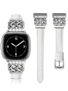 White With Silver Buckle