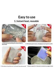1PC Affordable Hand Warmers With Stable Heat, Suitable For Outdoor Adventures And Indoor Office Use, Reusable After 3-5 Minutes In Boiling Water, Practical Winter Daily Accessory - Hand Warmers - View 8