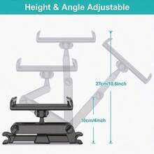 Car Tablet Holder, Headrest Tablet Mount, Compatible With IPad Air Mini And Other 4.7-12.9 Inch Phones And Tablets - A - View 4