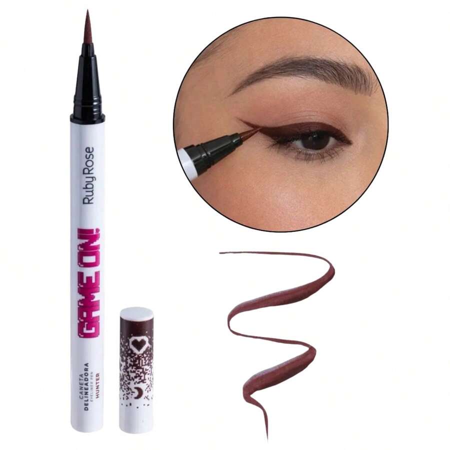 Caneta Delineadora Colorido Para Os Olhos Game On RubyRose Acabamento Matte - HUNTER-6 - Visão 1