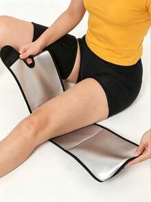 1pc Women's Outdoor Sauna Thigh Sweat Band, Adjustable Leg Shaping Compression Strap, Training Sweat-Inducing Leg Sleeve Sports Leg Guard - Multicolor - View 4