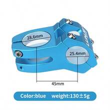 1pc Hollow Short Bike Handlebar Stem Rapid Descent Bicycle Stem 31.8*45mm & 25.4*45mm Lightweight MTB Road Bike Parts, Universal For Mountain Bike, Road Bike, Mini Bike, Fixed Gear Bike - General - View 22