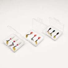 9Pcs-3Boxes Bundle Fly Fishing Flies Sequin Bait(3Pcs/Box-StylesA+3Pcs/Box-StylesB+3Pcs/Box-StylesC)Wet Flies Bait Flies For Flishing Trout/Carp Fishing Lure (With Flies Box) - Multicolor - View 4