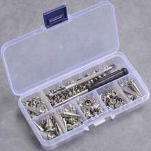 70 Sets Silver Mixed Shape Spikes And Studs Cone Spikes Leather Rivet Kit For Clothing Shoes Belts DIY - A - View 11