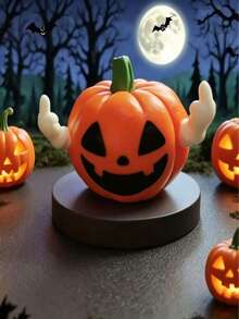 Fun Pumpkin Figurine, Mini Resin Halloween Jack-O'-Lantern Ornament, Cute Desktop Decor, Suitable For Home, Office, Party, Bookshelf, Halloween Gift - Cute Finger Pumpkins - View 3