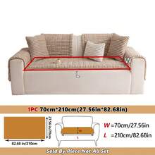1pc Comfortable Flannel Sofa Cover, Non-Slip Machine Washable Sofa Protector, Soft & Warm, Suitable For Dogs And Home Daily Use - Multicolor - View 28