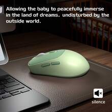 MAGEEGEE 2.4G Mouse For Laptop With USB Receiver, Slim Travel Mice Compatible With MacBook Air/Pro Laptop Computer Tablet - Mixed Green - View 5