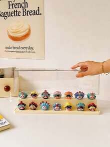 1pc Multi-Layer Acrylic Display Box, Suitable For Solid Color Dust-Proof Storage Rack And Desktop Organization, Also Suitable For Doll Collection (Transparent Display Box) Halloween, Christmas, Soft, Wedding, College Essentials, Autumn Decor, Pumpkin, Home Decor - Multicolor - View 7