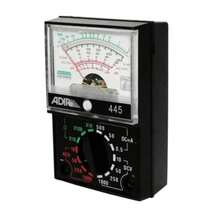 Adir 445 Analog Multimeter - 5 Function Electrical Tester - School And Workshop Instrument With Color Scales - Black - View 3